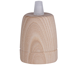 Lampenfassungen aus Holz